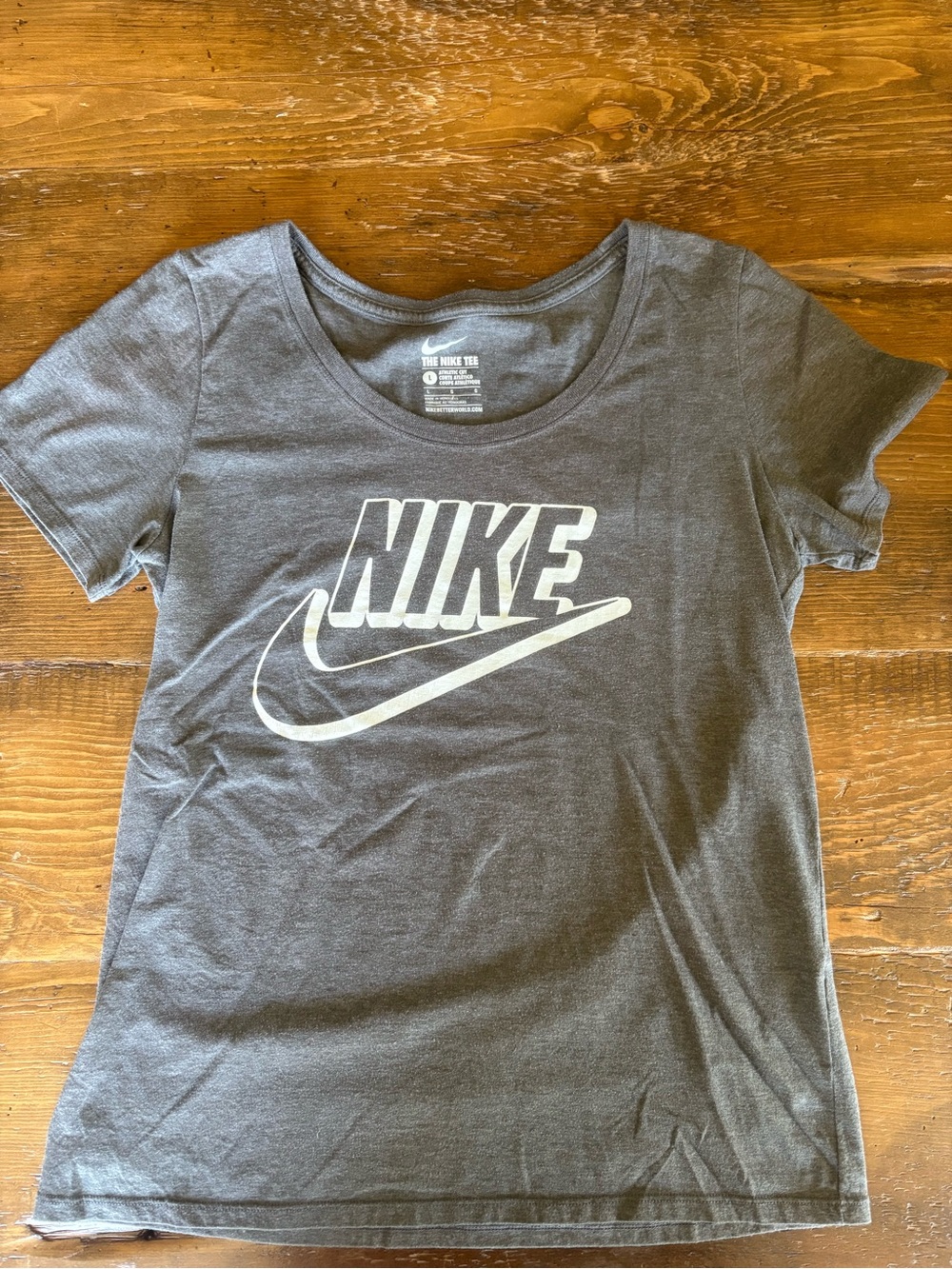Nike Women's Charcoal Gray Logo T-Shirt